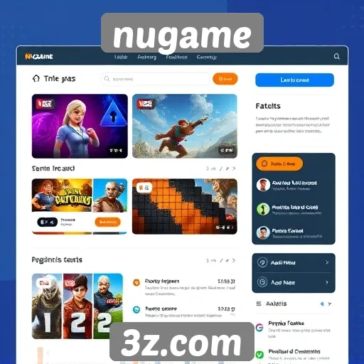 Análise da interface do usuário no site Nugame